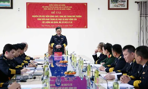 Đánh giá cơ sở đề tài cấp Bộ về đặc điểm dòng chảy, sóng nội trong môi trường vùng biển Nam Trung Bộ