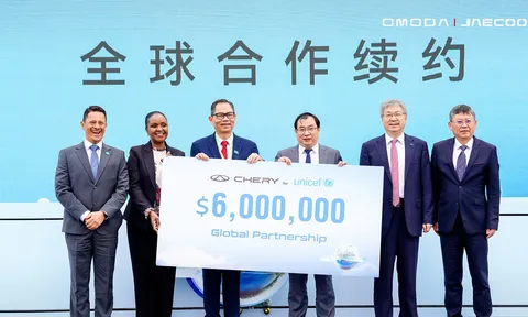 Tập đoàn Chery và UNICEF (Quỹ Nhi đồng Liên Hợp Quốc) mở rộng hợp tác 6 triệu USD: Việt Nam trở thành điểm sáng của hành trình giáo dục bền vững