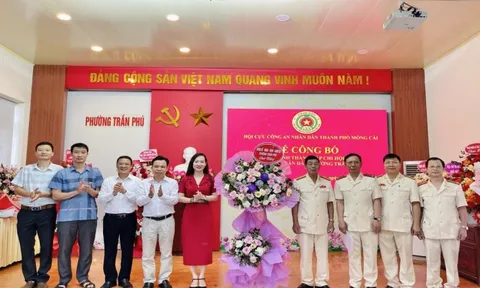 Quảng Ninh: Lễ công bố quyết định thành lập chi hội cựu Công an Nhân dân (CAND) phường Trần Phú TP Móng Cái