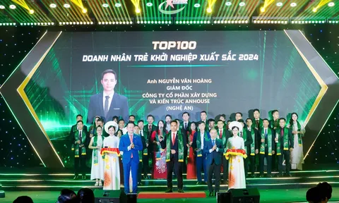 Doanh nhân Nghệ An đạt danh hiệu "Doanh nhân trẻ khởi nghiệp xuất sắc năm 2024"