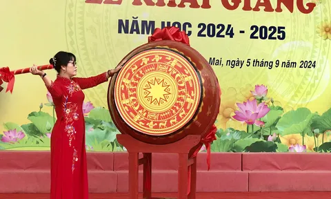 Hà Nội: Trường THCS Khương Mai khai giảng, chào đón năm học mới 2024 - 2025