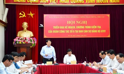 Đoàn kiểm tra Ban Chỉ đạo Trung ương về phòng, chống tham nhũng, tiêu cực làm việc tại Bộ Giao thông vận tải