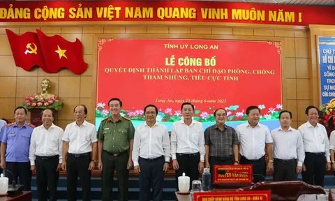Thành lập Ban Chỉ đạo phòng, chống tham nhũng, tiêu cực tỉnh Long An