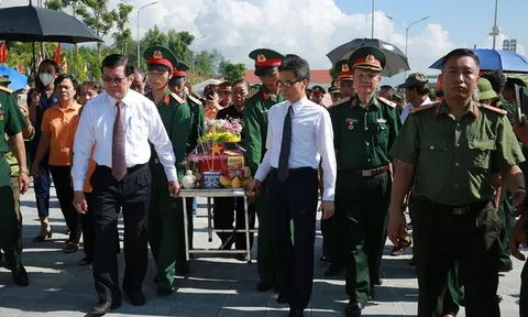 Tổ chức trang trọng lễ truy điệu, an táng hài cốt liệt sĩ tại Nghĩa trang Liệt sĩ quốc gia Vị Xuyên