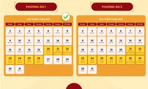 Nghỉ Tết Quý Mão 2023 sẽ rơi vào những ngày nào?