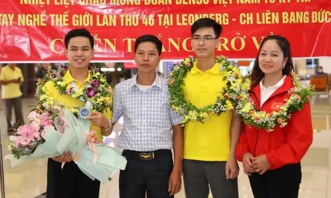 Đoàn Việt Nam đi thi kỹ năng nghề thế giới tại Đức chiến thắng trở về