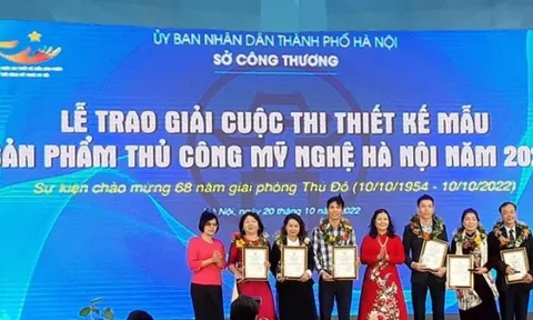 Hà Nội trao giải cho các thiết kế thủ công mỹ nghệ xuất sắc