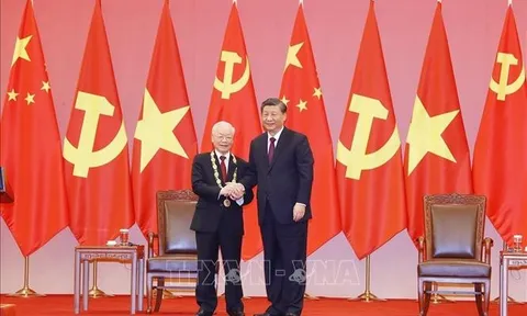 Lễ trao tặng Tổng Bí thư Nguyễn Phú Trọng Huân chương Hữu nghị của nước CHND Trung Hoa
