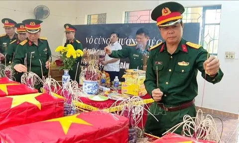 Phát hiện, quy tập 8 phần mộ liệt sĩ tại vườn nhà dân ở Thanh Hoá
