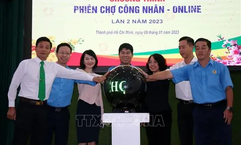 TP Hồ Chí Minh: Khai mạc 'Phiên chợ Công nhân - Online' Xuân Quý Mão