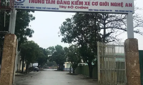 Trung tâm Đăng kiểm xe cơ giới Nghệ An bị lực lượng công an khám xét