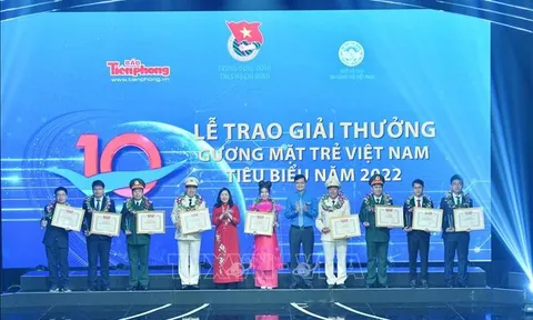 Trao Giải thưởng Gương mặt trẻ Việt Nam tiêu biểu năm 2022