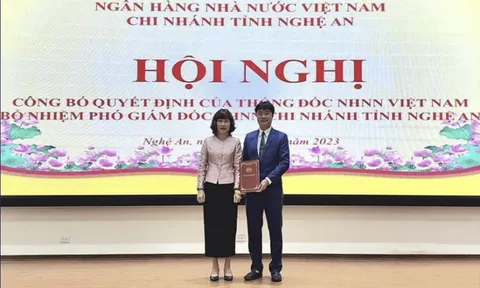 Ông Nguyễn Lộc Anh được bổ nhiệm Phó Giám đốc NHNN chi nhánh Nghệ An