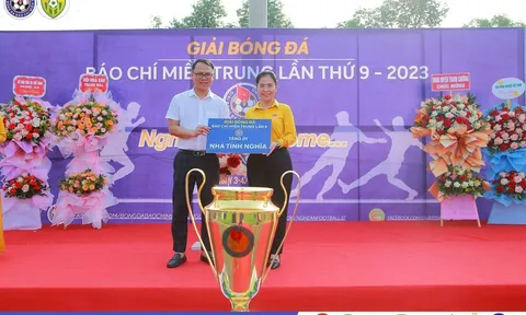 Khai mạc Giải bóng đá Báo chí miền Trung lần thứ 9 tại Nghệ An