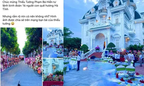 Hà Tĩnh: Cụ bà 80 tuổi tổ chức bữa tiệc mừng con gây xôn xao dư luận tại biệt thự "siêu khủng"