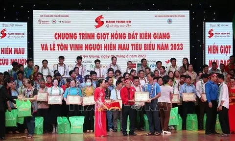Tôn vinh 204 gương hiến máu tình nguyện tiêu biểu tỉnh Kiên Giang