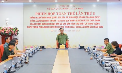 Hoàn thiện cơ sở pháp lý về phong, thăng quân hàm Thiếu tướng Công an nhân dân