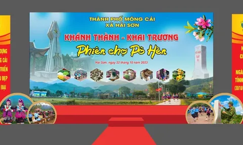 Tưng bừng chuẩn bị khai trương “Phiên Chợ Pò Hèn” xã Hải Sơn, TP Móng Cái 2023