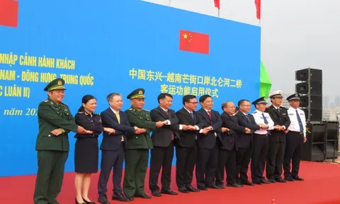 Khởi động hoạt động xuất nhập cảnh qua cửa khẩu quốc tế Móng Cái khu vực cửa khẩu Bắc Luân II