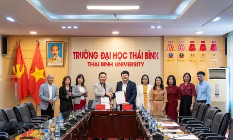 Lễ ký kết Biên bản ghi nhớ hợp tác giữa Trường Đại học Thái Bình và Tạp chí điện tử Nhân lực Nhân tài Việt