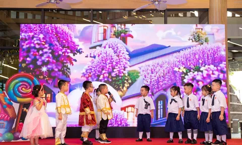 Học sinh thành Vinh nô nức tham gia 'Ngày hội bé thông minh, vui khoẻ'