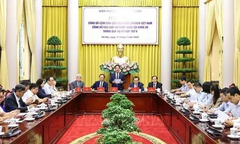 Công bố Lệnh của Chủ tịch nước về 9 luật mới: Bổ sung hành lang pháp lý trên nhiều lĩnh vực