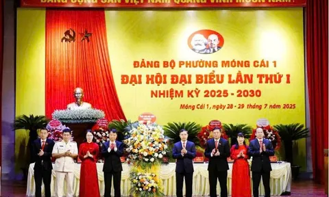 Đại hội lần thứ I Đảng bộ phường Móng Cái 1 nhiệm kỳ 2025–2030 thành công tốt đẹp