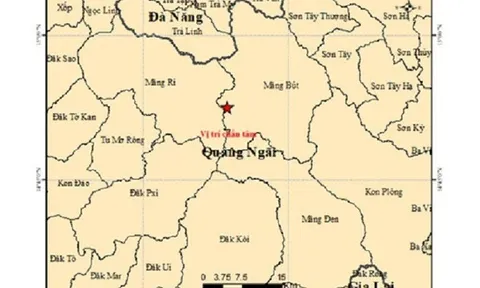 Liên tiếp 15 trận động đất xảy ra tại hai xã miền núi Quảng Ngãi trong sáng 6/10