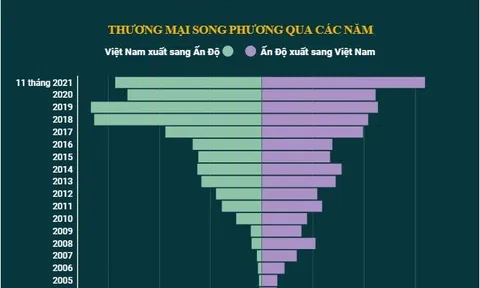 (Interactive) Quan hệ thương mại Việt Nam - Ấn Độ phát triển tích cực