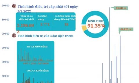 (Interactive) Hơn 91% bệnh nhân mắc COVID-19 khỏi bệnh