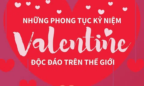 (Infographic) Những phong tục kỷ niệm Valentine độc đáo trên thế giới