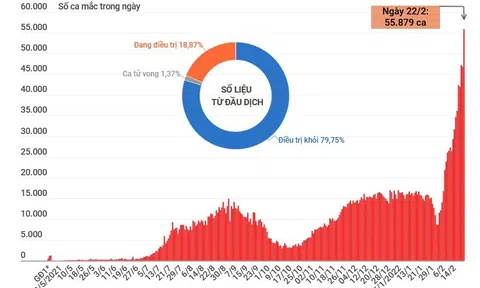 (Interactive) Số ca mắc mới COVID-19 tăng vọt, số ca tử vong giảm