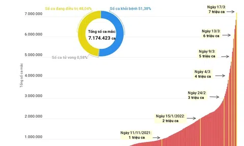 (Interactive) Việt Nam ghi nhận trên 7 triệu ca mắc COVID-19