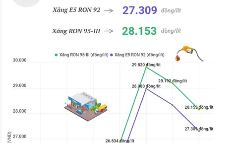 (Interactive) Giá xăng tiếp tục giảm hơn 1.000 đồng/lít từ ngày 1/4/2022