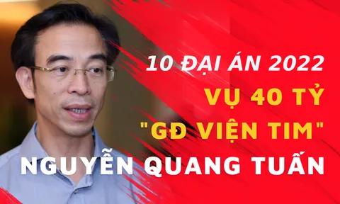 10 Đại án 2022: Vụ ăn chặn 40 tỷ của nguyên giám đốc viện Tim Ngyễn Quang Tuấn