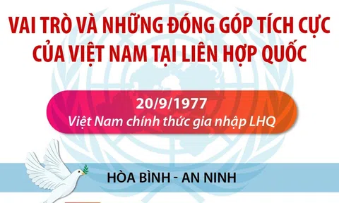 (Infographic) Vai trò và những đóng góp tích cực của Việt Nam tại Liên hợp quốc