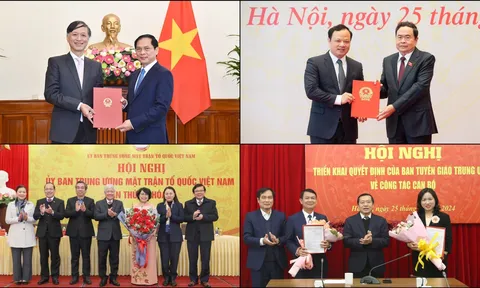 Nhân sự bộ ngành tuần qua: Tân Phó Chủ tịch Ủy ban Trung ương MTTQ Việt Nam