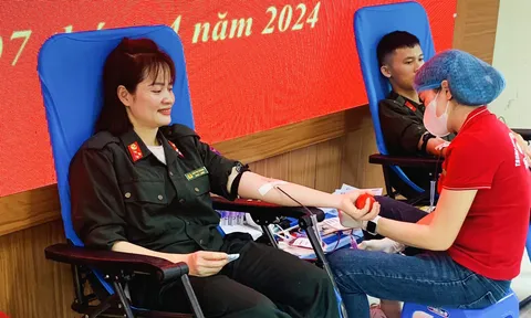 Trung đoàn CSCĐ Bắc Trung Bộ tổ chức Lễ phát động hưởng ứng chương trình hiến máu tình nguyện năm 2024