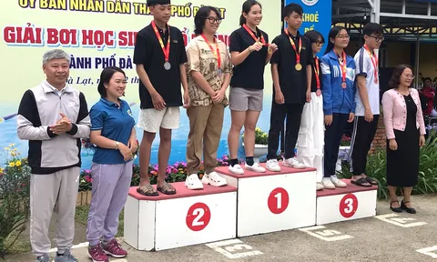 Sôi nổi giải bơi học sinh THPT Đà Lạt năm 2024