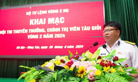 Vùng 2 Hải quân tổ chức Hội thi thuyền trưởng, chính trị viên tàu giỏi năm 2024