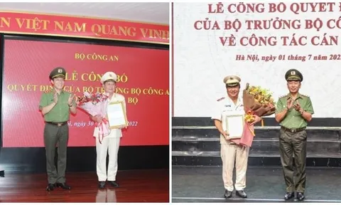 Bộ Công an bổ nhiệm 2 Thiếu tướng làm Cục trưởng