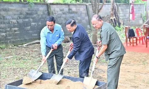 Khởi công xây dựng Nhà bảo quản hài cốt liệt sĩ quân tình nguyện Việt Nam