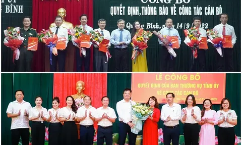 Loạt nhân sự, lãnh đạo mới được bổ nhiệm tại Nghệ An, Quảng Bình