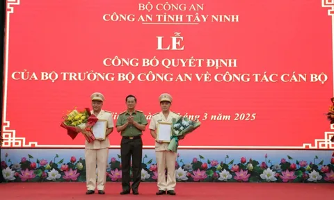Bổ nhiệm 2 tân Phó Giám đốc Công an Tây Ninh