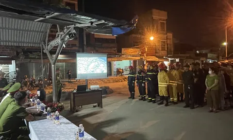 Diễn tập phương án PCCC tại chợ Tam Kỳ