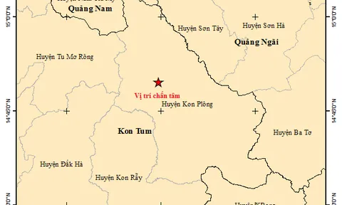 Kon Tum: Liên tiếp hứng các trận động đất trong ngày 28/07/2024