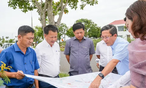 Bí thư Tỉnh ủy Lương Nguyễn Minh Triết khảo sát các công trình trên địa bàn TP.Tam Kỳ