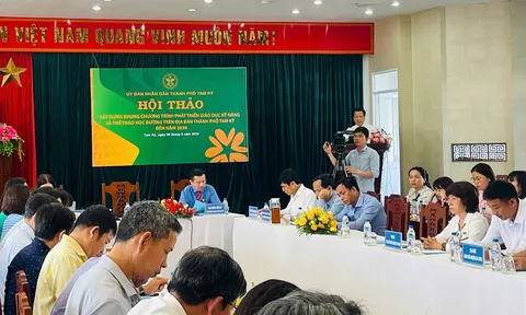 TP. Tam Kỳ hội thảo xây dựng khung chương trình phát triển giáo dục kỹ năng sống và thể thao học đường