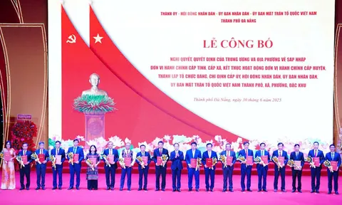Lễ công bố nghị quyết của Quốc hội về sáp nhập tỉnh Quảng Nam và TP.Đà Nẵng