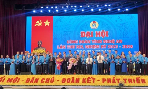 Ông Kha Văn Tám tái đắc cử Chủ tịch Liên đoàn lao động tỉnh Nghệ An